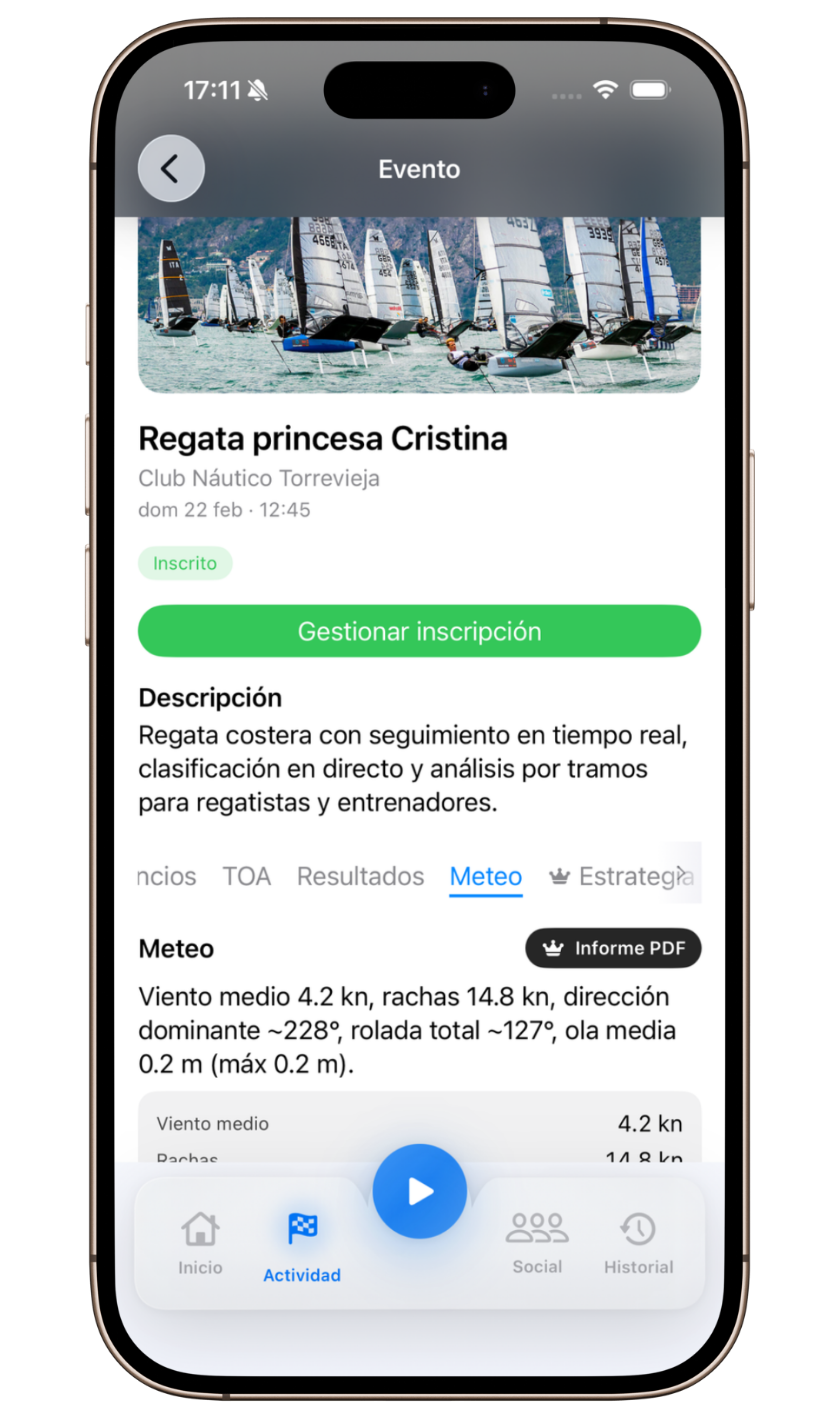 Grupos de entreno en SailIQ